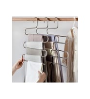 Mithra Life 2 Adet Metal 5 katlı Pantolon Eşarp Askısı MIT1030 (Gri)
