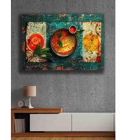 Koç stüdyo Modern tasarım kanvas tablo 50x70 (Çok Renkli)
