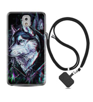 Samsung Note 3 4 5 8 9 20 Ultra 10 Lite Kılıf Boyun Askılı Silikon Dog Eyes 1761