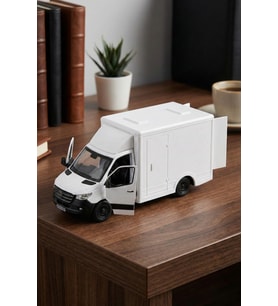 Mercedes-Benz Sprinter 1:48 Ölçek Çek Bırak Metal Kargo Kamyoneti Oyuncak Araba 14 cm
