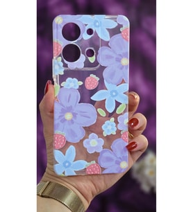 Vivo Y36 Uyumlu Baskılı Şeffaf Telefon Kılıfı