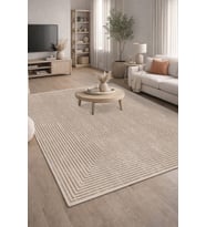 Kahverengi Halı 6m2 200x300 Salon Halısı Makinede Yıkanabilir Kaymaz Taban Saçaksız Halı