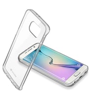 Cellular Line Galaxy S6 Edge ile Uyumlu ClearDuo Şeffaf Sert Kılıf
