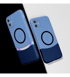 Apple iPhone 11 Kılıf M-Safe Şarj Özellikli Mıknatıslı Zore Duble Kapak