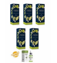 Pereja Misket Limonu Kolonya 250 ml Cam Şişe 5 Li Set