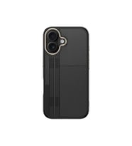 Lexroo iPhone 16 Plus Kılıf M-safe Şarj Özellikli Karbon Fiber Görünümlü Antina Kılıf - Siyah-Gri