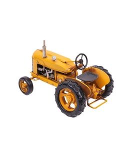 Dekoratif Metal Traktör   Sarı Renk 0604E-173