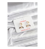 Mey İthalat® 14K Gold Renk Kaplama CM Kadın Küpe