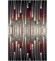Eliana Home Baskılı, Yıkanabilir Kaymaz Taban Salon Halısı LNA0389 100x150 cm (Bordo)