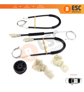 Nissan Primera P12 WP12 2001-2008 4/5 Kapı 80771AV601 İçin Elektrikli Ön Sol Cam Kriko Tamir Seti