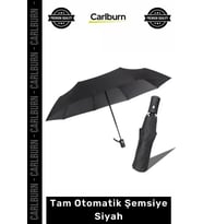 #Şemsiye Rüzgara Dayanıklı Sağlam Katlanabilir Lüks Kalite Konforlu Tam Otomatik Şemsiye Siyah