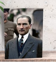 BK Gift Atatürk Temalı Dekoratif Mini Kanvas Tablo 15x20cm-10
