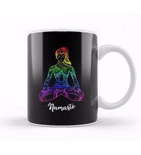 Namaste Yoga 02 Kupa Bardak Porselen