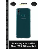 Samsung A04 Şeffaf Clear TPU Silikon Kılıf Esnek Muhafaza Mobil Koruma Cihaz Aksesuarı