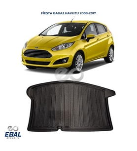 Ford Fiesta HB Bagaj Havuzu 2008 - 2017 Arası Siyah