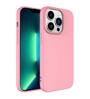 Apple iPhone 14 Pro Max Kılıf Mara Lansman İç Yüzeyi Kadife Kılıf (Pembe)