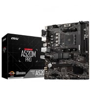 MSI A520M PRO DDR4 M2 PCIe NVME HDMI DP PCIe 16X v3.0 AM4 mATX