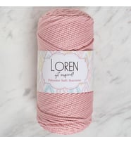Polyester Macrame Pembe El Örgü İpi - Lm042 - 34446