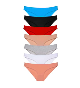 7 adet Süper Eko Set Likralı Kadın Slip Külot