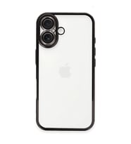 Apple İphone 16 Kılıf Razer Lensli Silikon - Siyah