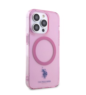 Apple iPhone 14 Pro Max Uyumlu Kılıf U.S. POLO ASSN. M-safe Şarj Özellikli Transparan Tasarım Kapak