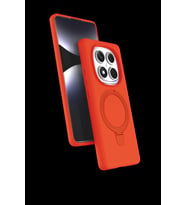 Pilelistore   Xiaomi Redmi Note 14 Pro 5G Regal Magsafe Standlı Kapak - Turuncu