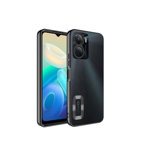 Vivo Y16 Uyumlu Kılıf Kamera Korumalı Logo Gösteren Zore Omega Kapak