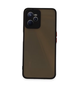 Realme C35 Kılıf Montreal Silikon Kapak - Siyah