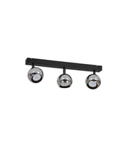 GU10 LED Spot Avize Krom Kaplama Hareketli Parlak Küre Üçlü Başlık Tasarruflu Modern Tavan Avize