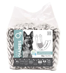M-PETS DIAPERS ERKEK KÖPEKLER İÇİN KÜLOT (XL) 12Lİ