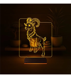Luvivia Koç Burcu 3D Lamba - Masa Gece Lambası