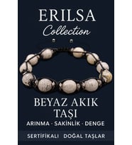 Sertifikalı İri Boy Fasetli Terahertz & Beyaz Akik Taşı Bileklik – Saflık, Sakinlik ve Koruma (Çok Renkli)