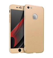 Apple iPhone 7 / iPhone 8 Uyumlu GKK Kılıf 360 Derece Tam Koruma (Gold)