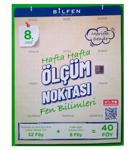 Bilfen Yayıncılık 8. Sınıf Fen Bilimleri Hafta Hafta Ölçüm Noktası Yeni
