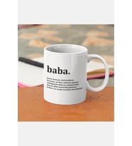 Baba Yazılı Kupa Bardak (Beyaz)