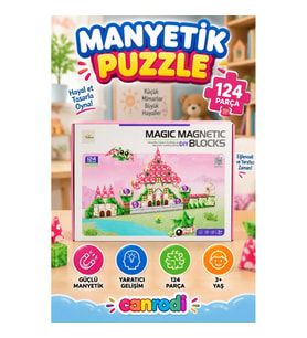 6602 MANYETİK PUZZLE 124 PARÇA