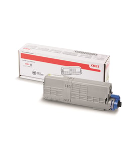 OKI C532 / MC573 Sarı Orijinal Yüksek Kapasiteli Toner Kartuşu (6.000 Sayfa) - 46490605