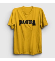 Presmono Unisex Sarı Logo Pantera T-Shirt 168568tt (Sarı)