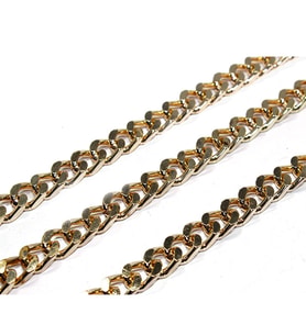Metal Çanta ve Takı Zinciri 10 MM (1 Metre)  Altın