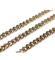 Metal Çanta ve Takı Zinciri 10 MM (1 Metre)  Altın