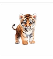 Sevimli Kaplan Sticker Duvar Sticker 30x25 CM