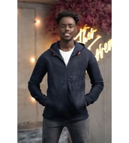Slimfit Kapşonlu Yan Cepli Fermuarlı Spor Polar Hırka