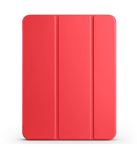 Apple iPad Pro 11 2024 Uyumlu Zore Smart Cover Kalem Bölmeli Standlı 1-1 Kılıf (Kırmızı)