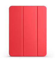 Apple iPad Pro 11 2024 Uyumlu Zore Smart Cover Kalem Bölmeli Standlı 1-1 Kılıf (Kırmızı)