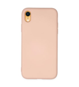 Apple İphone Xr Kılıf Nano İçi Kadife Silikon - Pudra