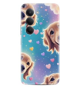 Xiaomi Redmi 15 Kılıf Boutique Baskılı Resimli Kalp ve Köpek Pcode -034
