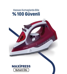 Goldmaster GM-7613K MaxiPress 2200W Buharlı Ütü (Kırmızı)