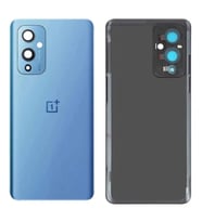 Oneplus 9 Arka Pil Batarya Kapağı Cam Kamera Lensli LE2110/LE115-MAVİ