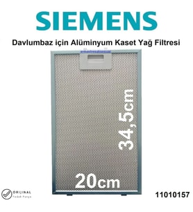 Siemens LC65KA270T Davlumbaz Filtresi 20x34,5 ORİJİNAL Aspiratör Filtre