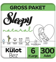 Sleepy Natural Külot Bebek Bezi 6 Beden Gross Paketi 100x3 300 Adet